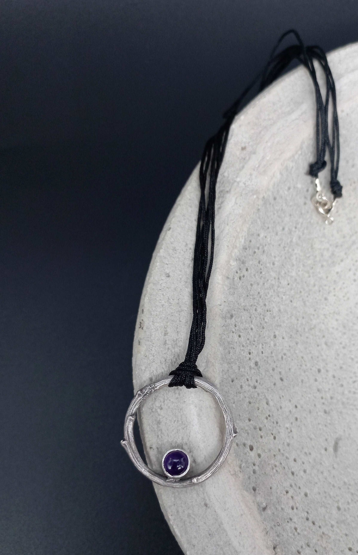 Branch pendant amethyst