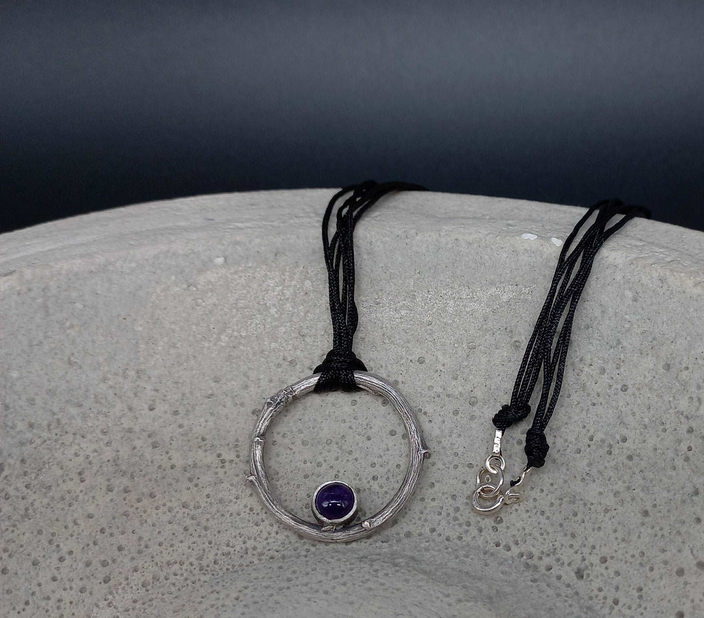 Branch pendant amethyst