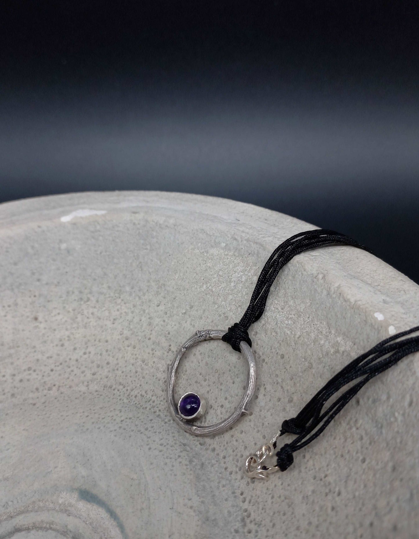Branch pendant amethyst