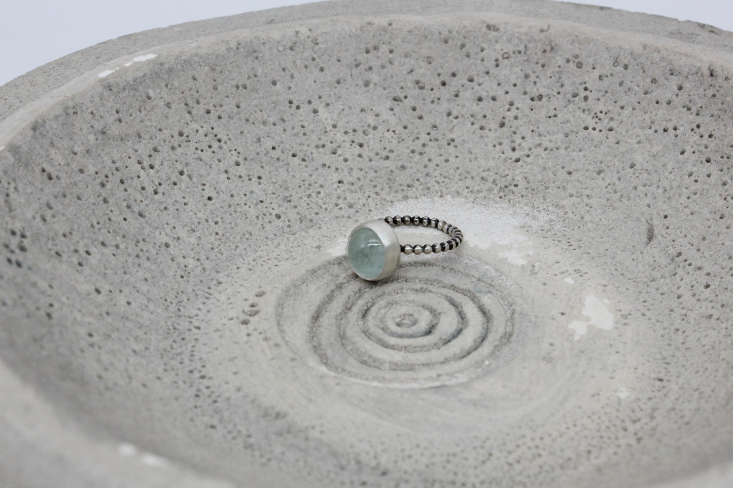 One of a kind aqua marine ring