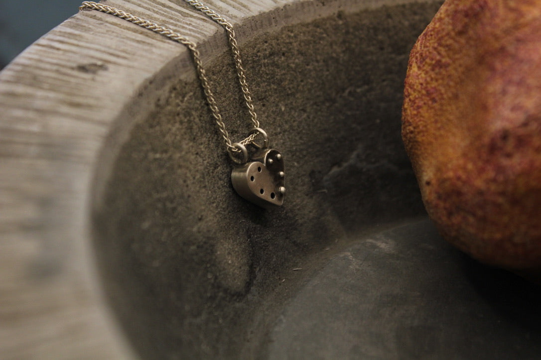 Silver heart pendant