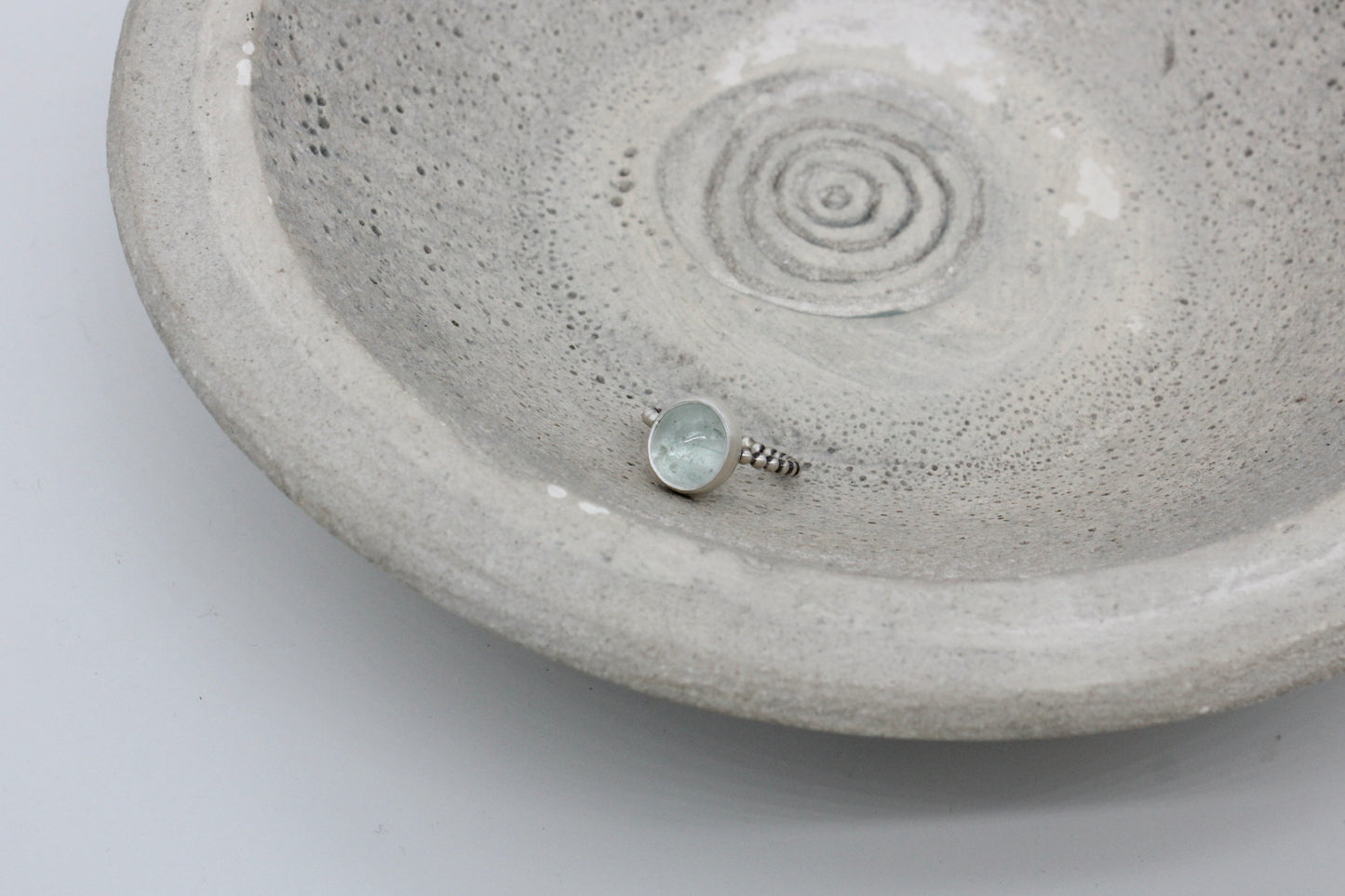 One of a kind aqua marine ring