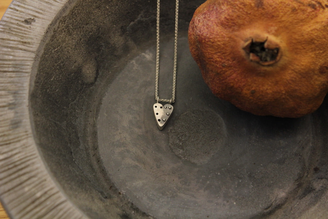 Silver heart pendant