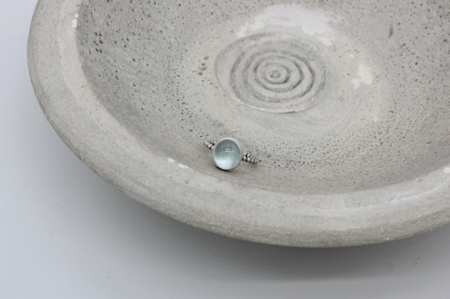 One of a kind aqua marine ring