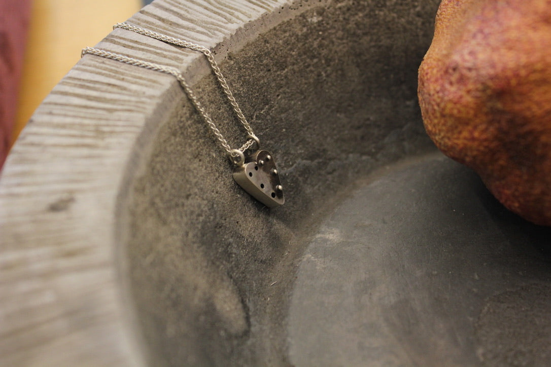 Silver heart pendant