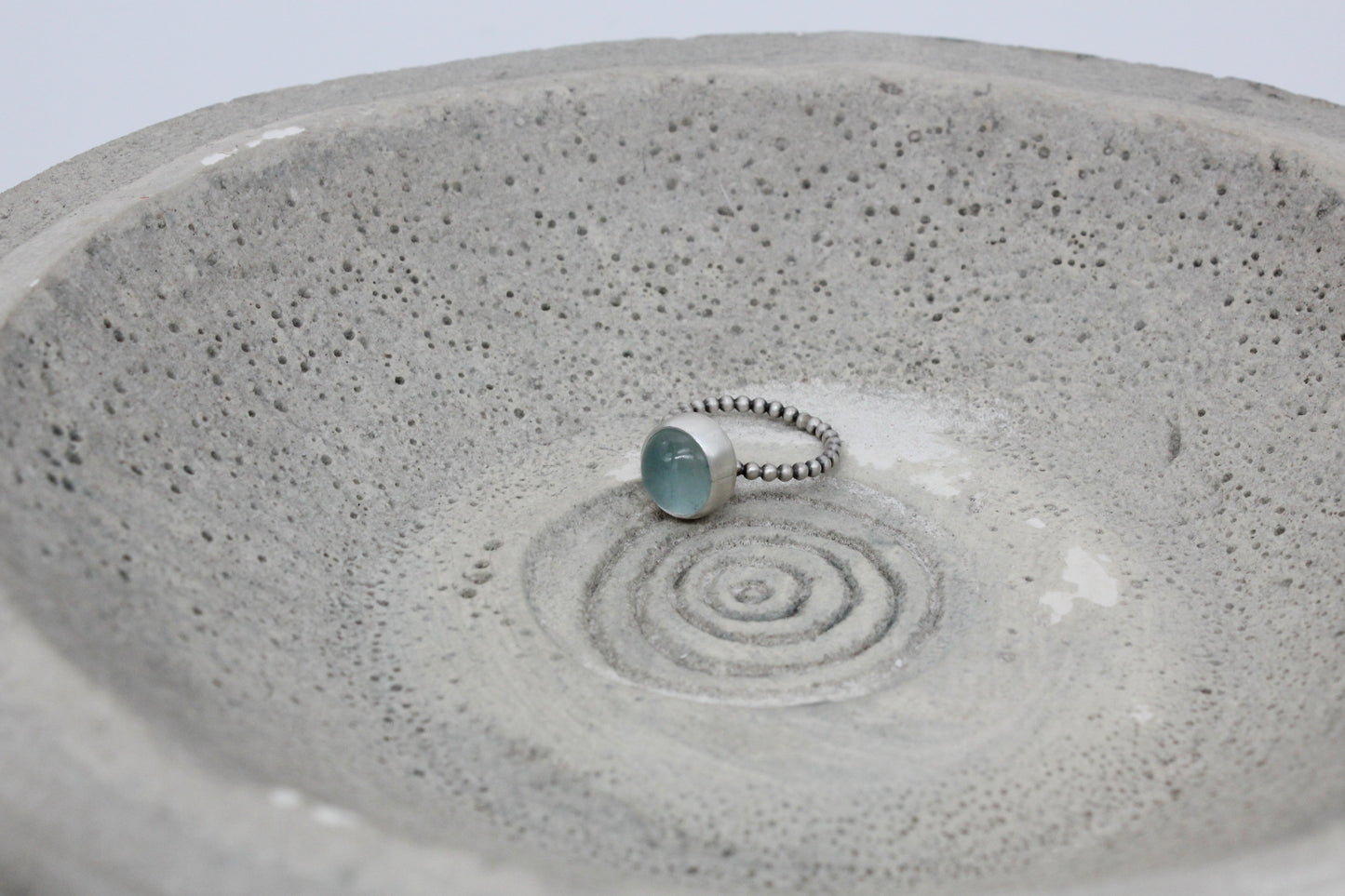 One of a kind aqua marine ring