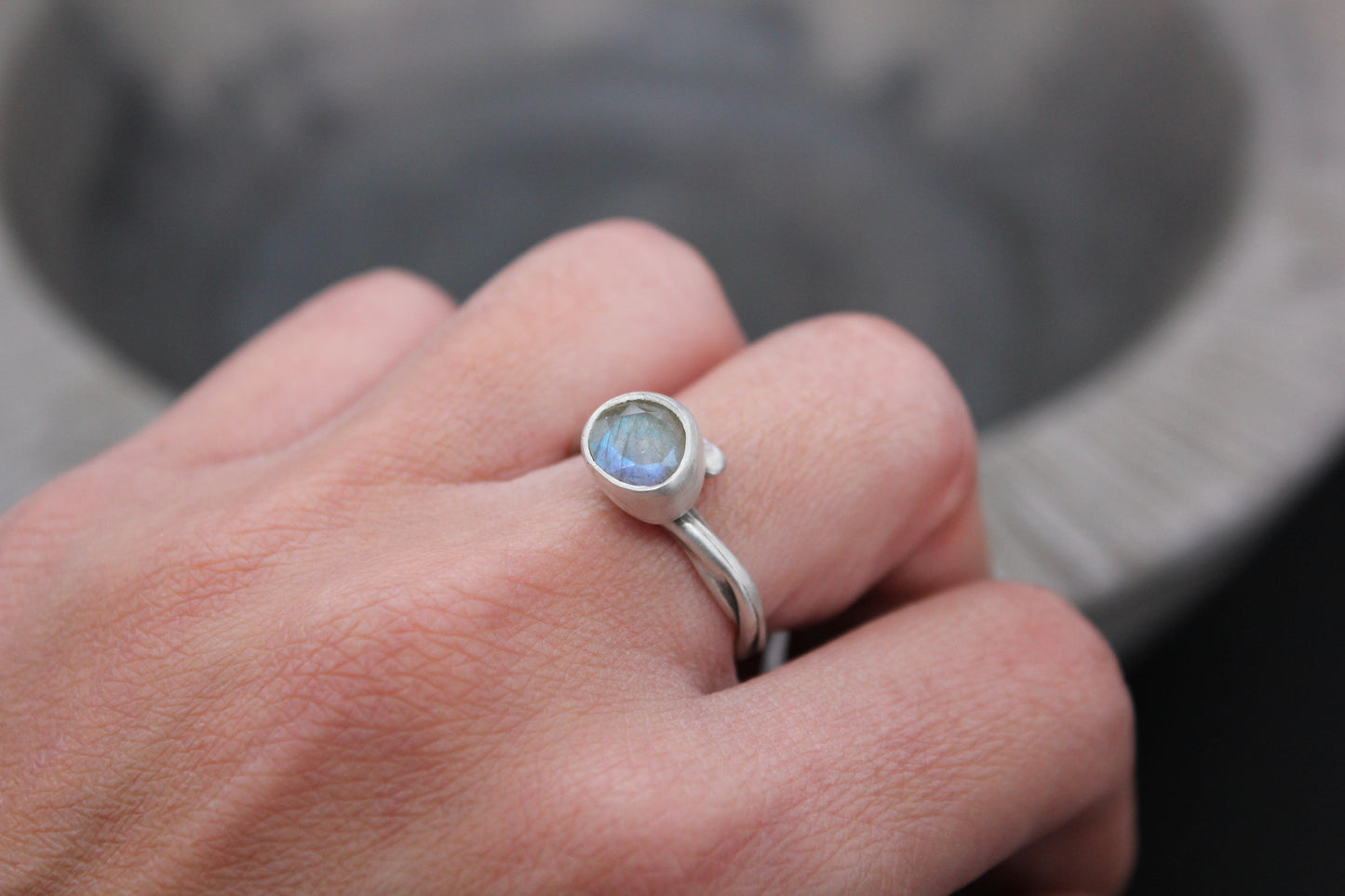 One of a kind labradorite ring