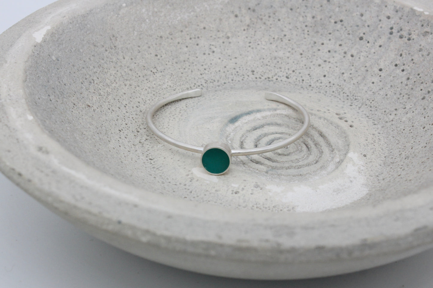 Teal round shape bracelet