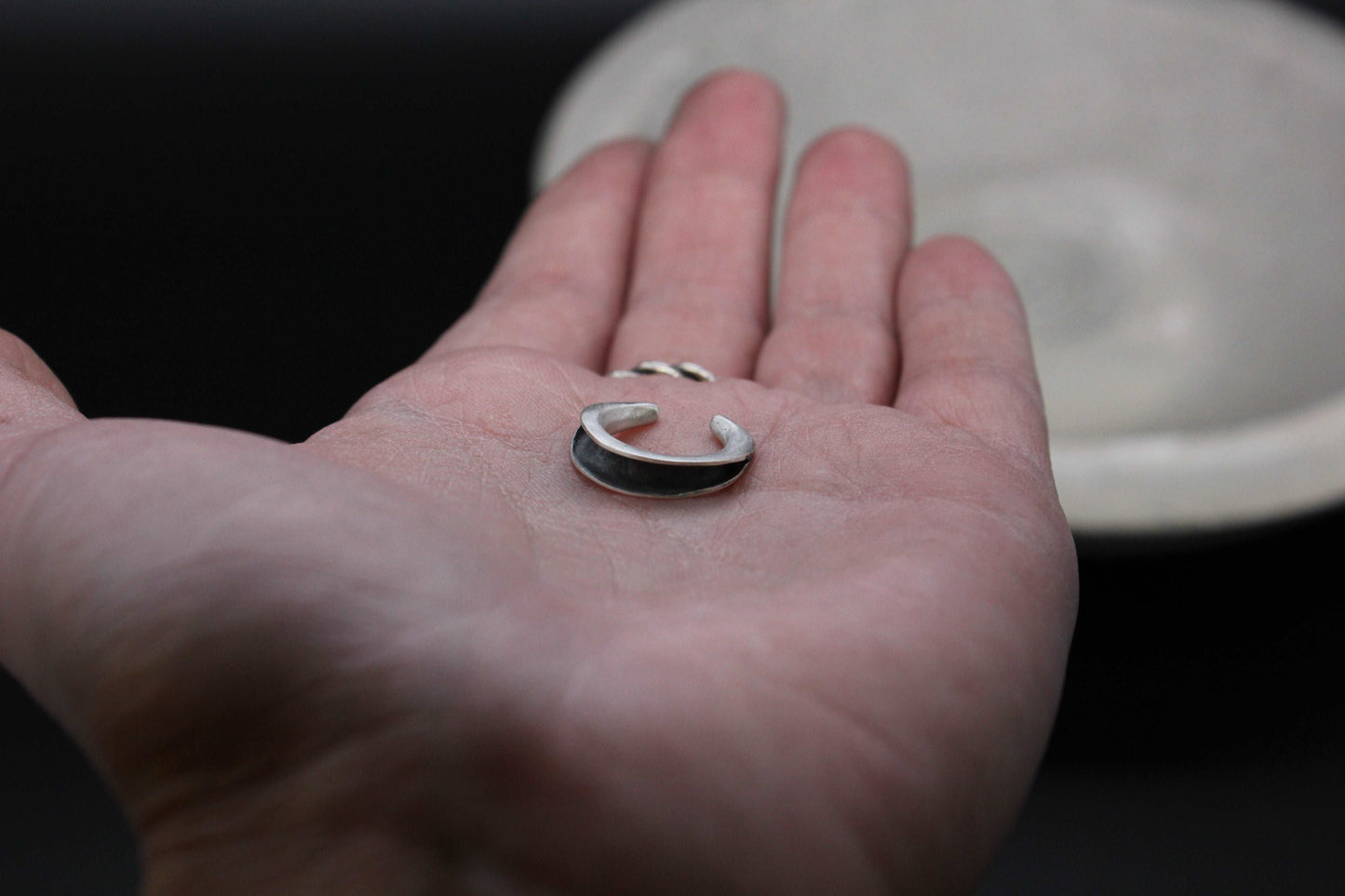 Half moon ear cuff