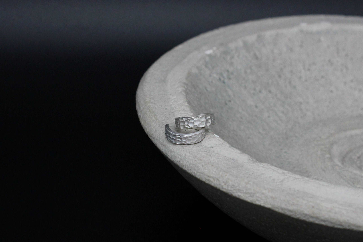 Spotty sterling silver ear cuff