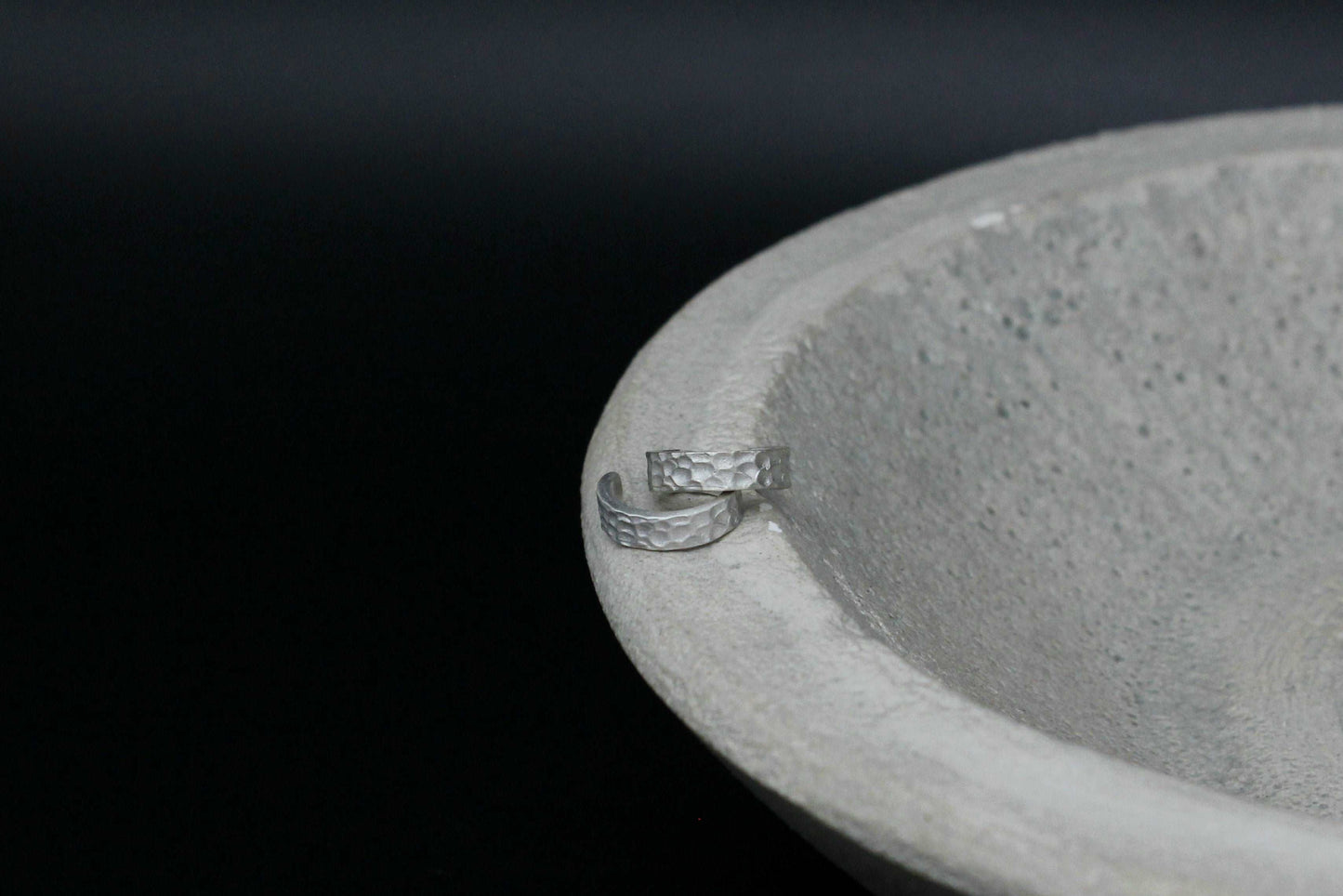 Spotty sterling silver ear cuff