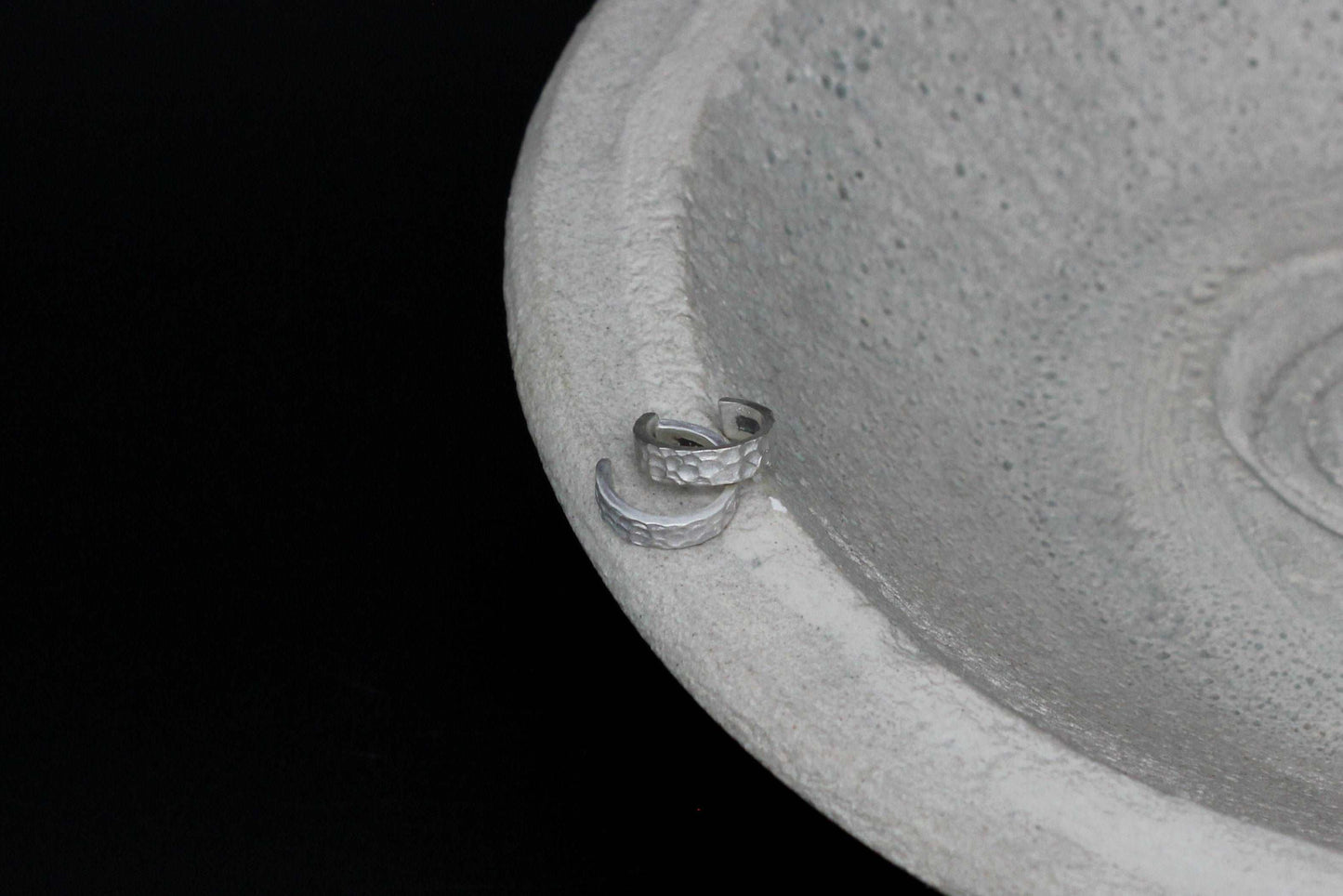 Spotty sterling silver ear cuff