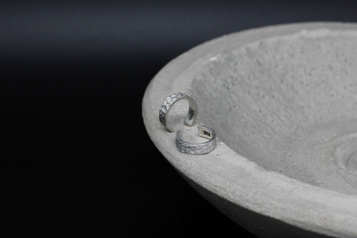 Spotty sterling silver ear cuff