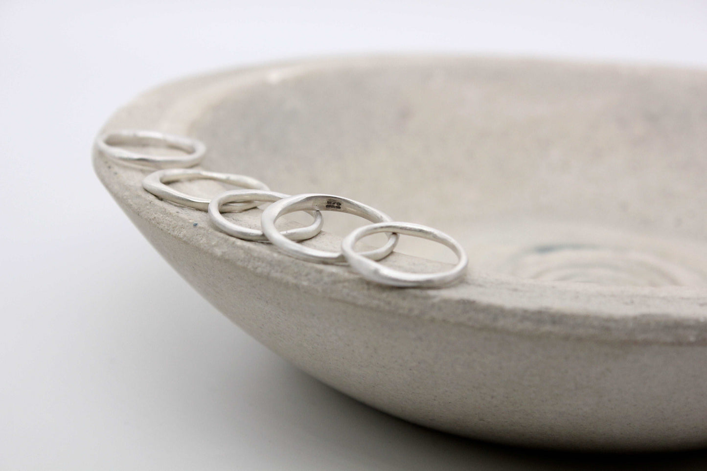 Irregular silver ring