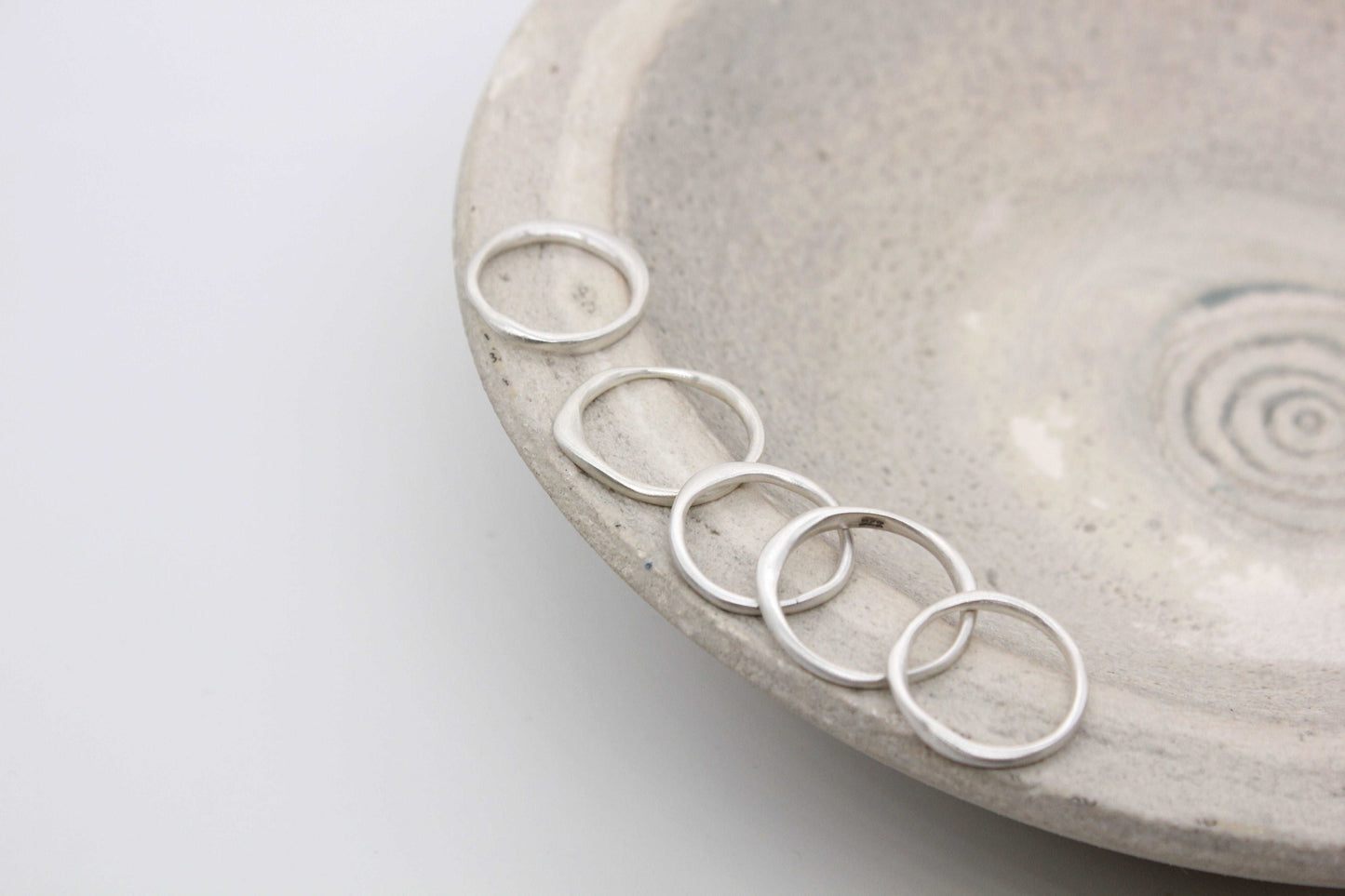 Irregular silver ring