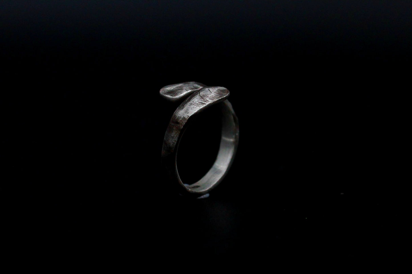 Adjustable silver ring