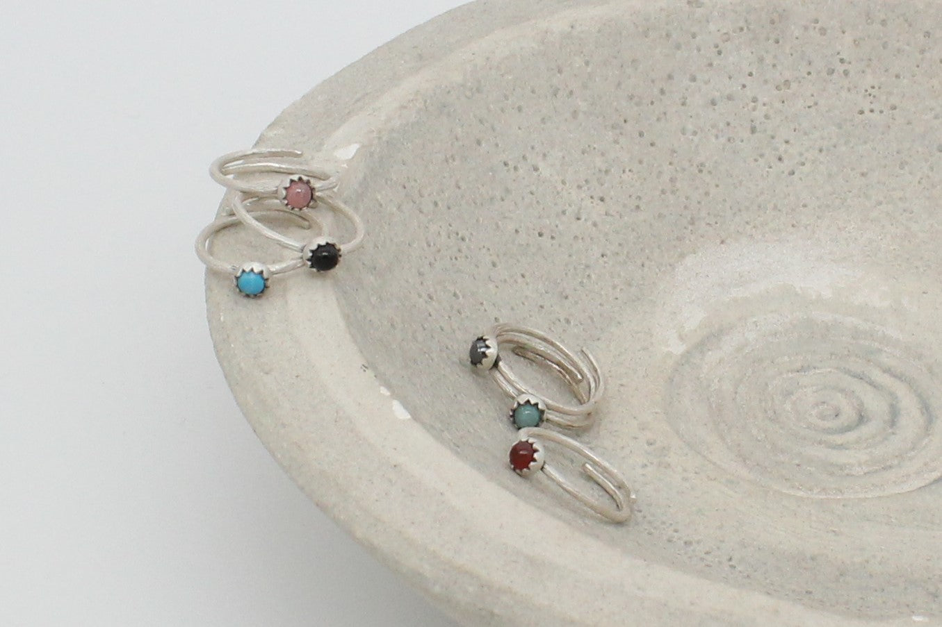 Μini stone rings