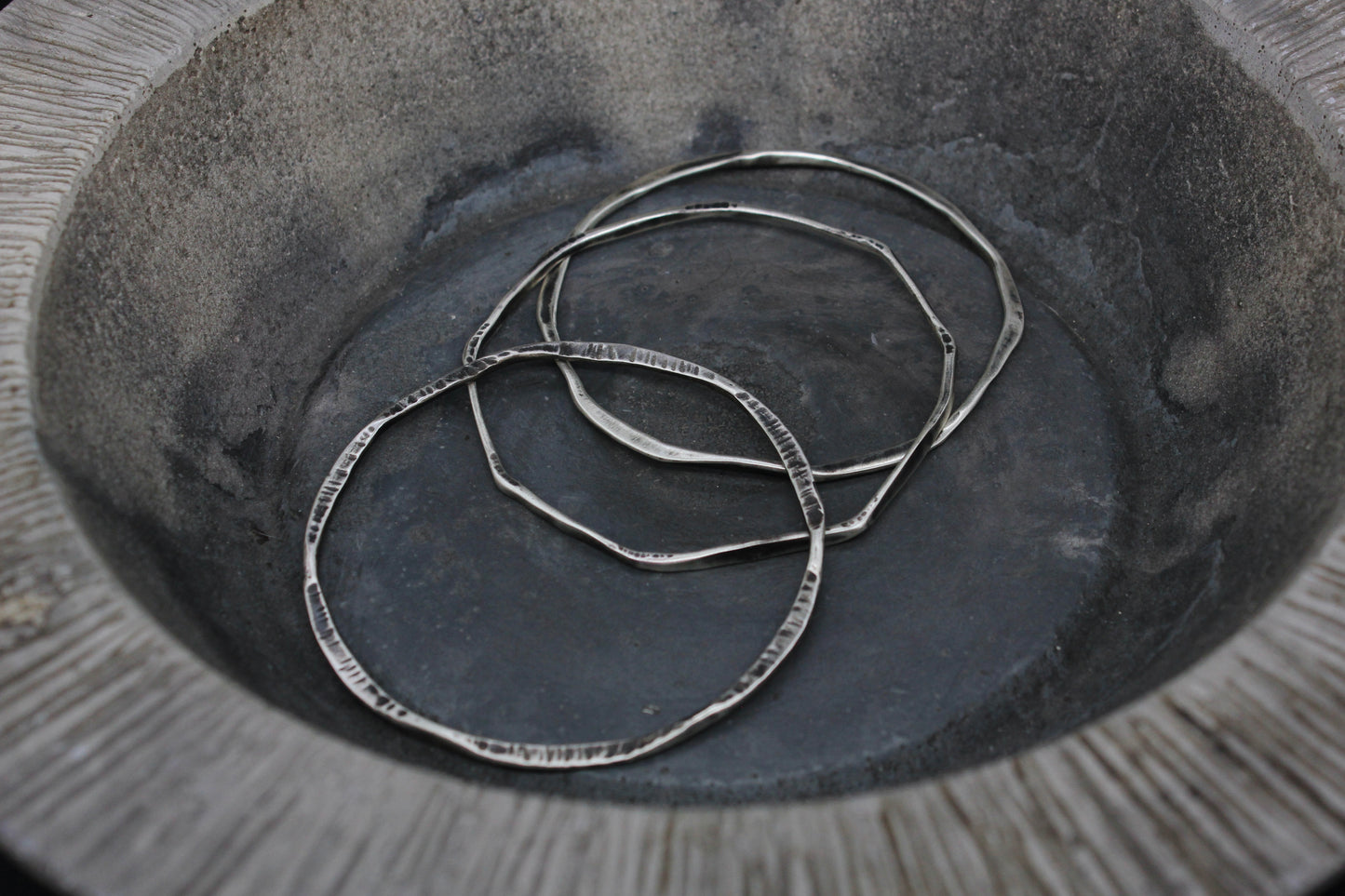 Hammered bangles