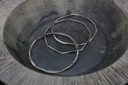 Hammered bangles