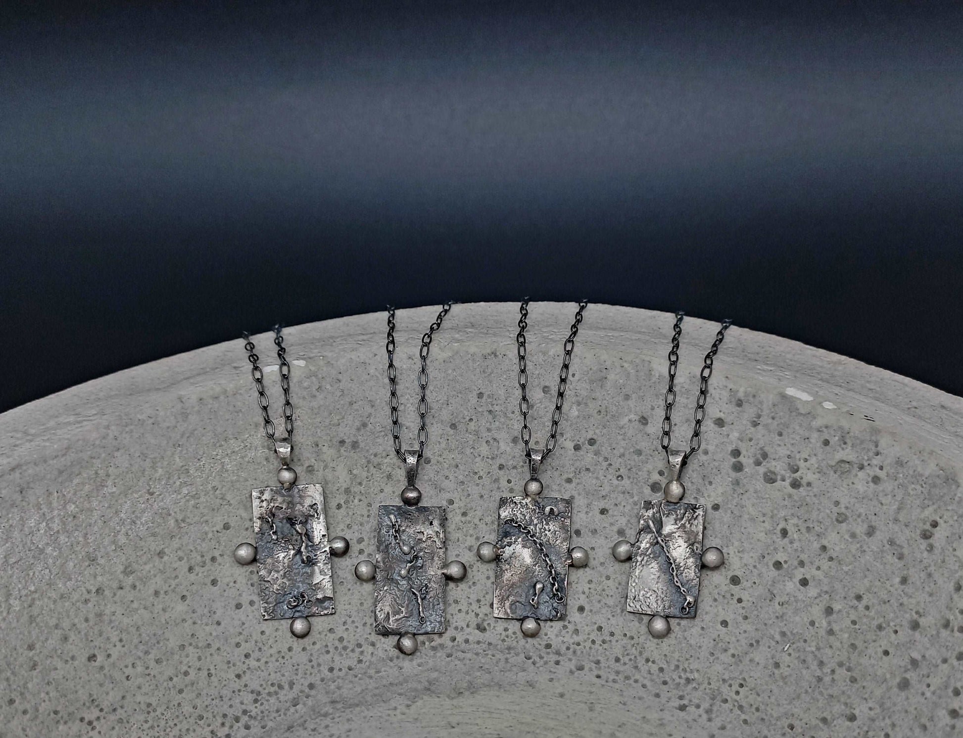 Moon texture pendants