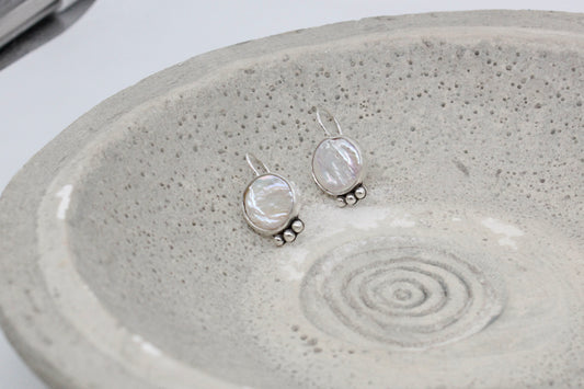 Pearl earrings