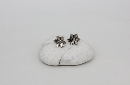 Handmade sterling silver flowers