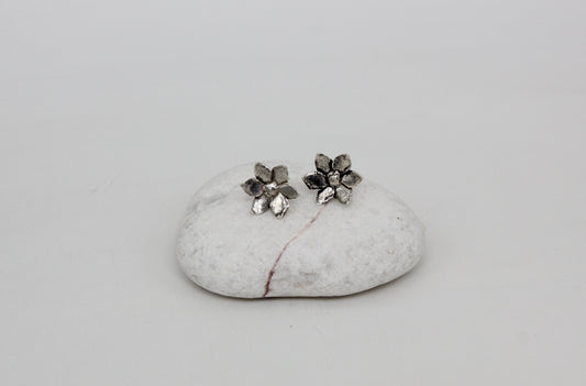 Handmade sterling silver flowers
