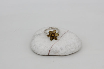 Sterling silver flower ring