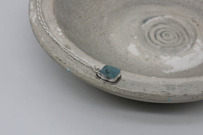 Natural aqua marine pendant