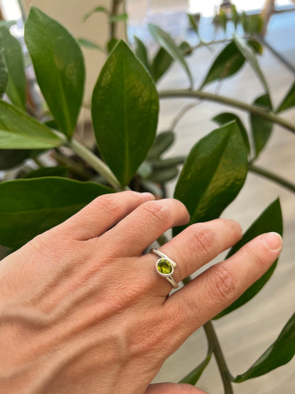 One of a kind peridote ring