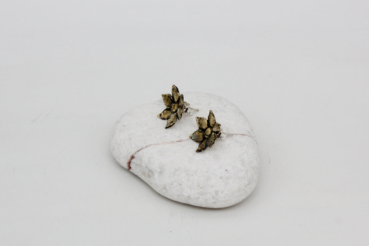 Handmade sterling silver flowers