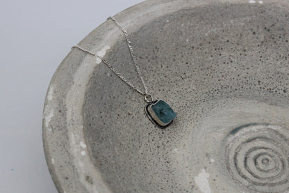 Natural aqua marine pendant