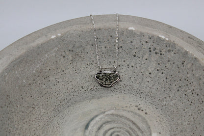 Natural pyrite necklace