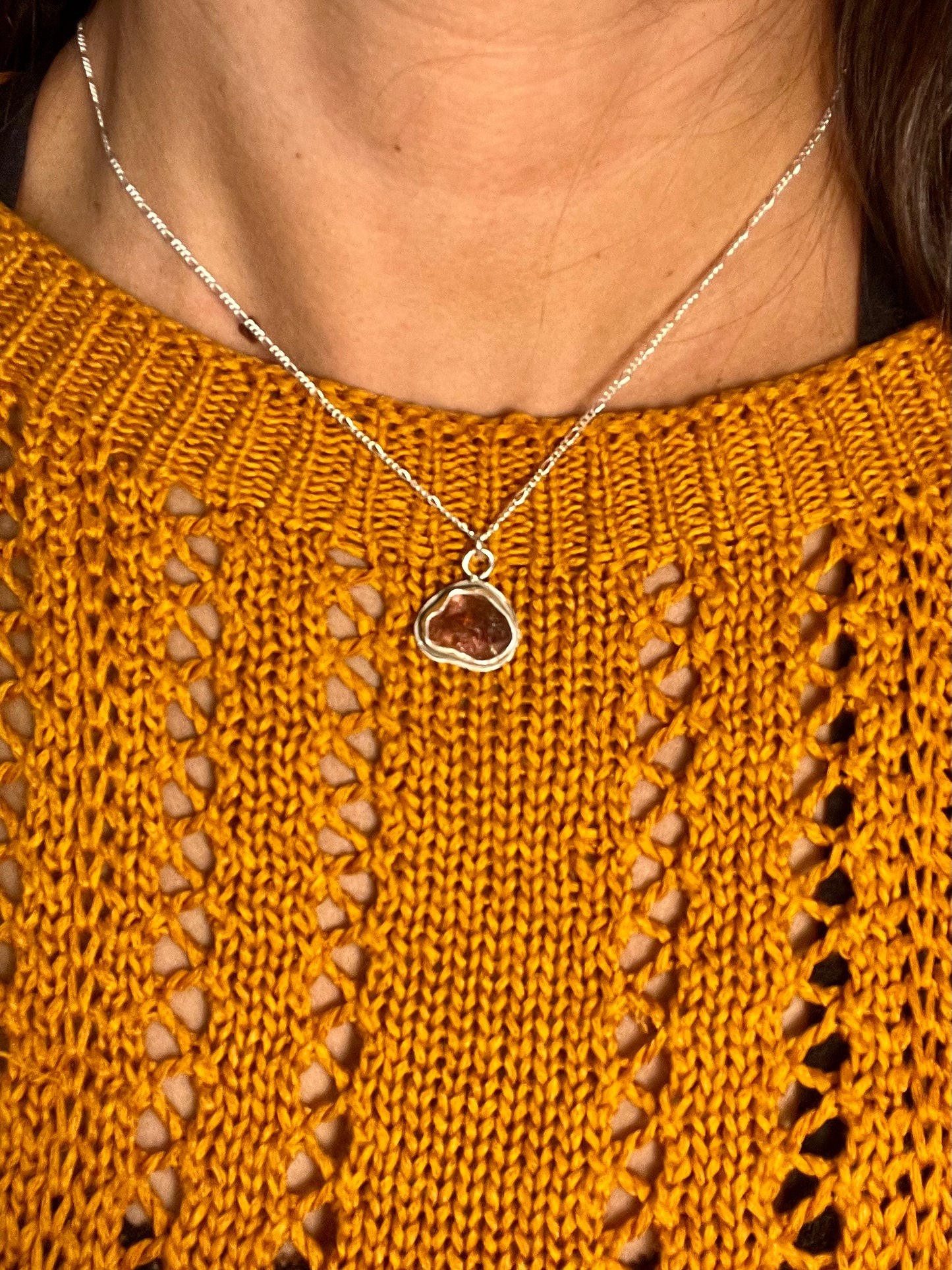 Natural tourmaline necklace