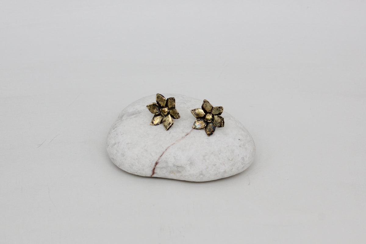Handmade sterling silver flowers