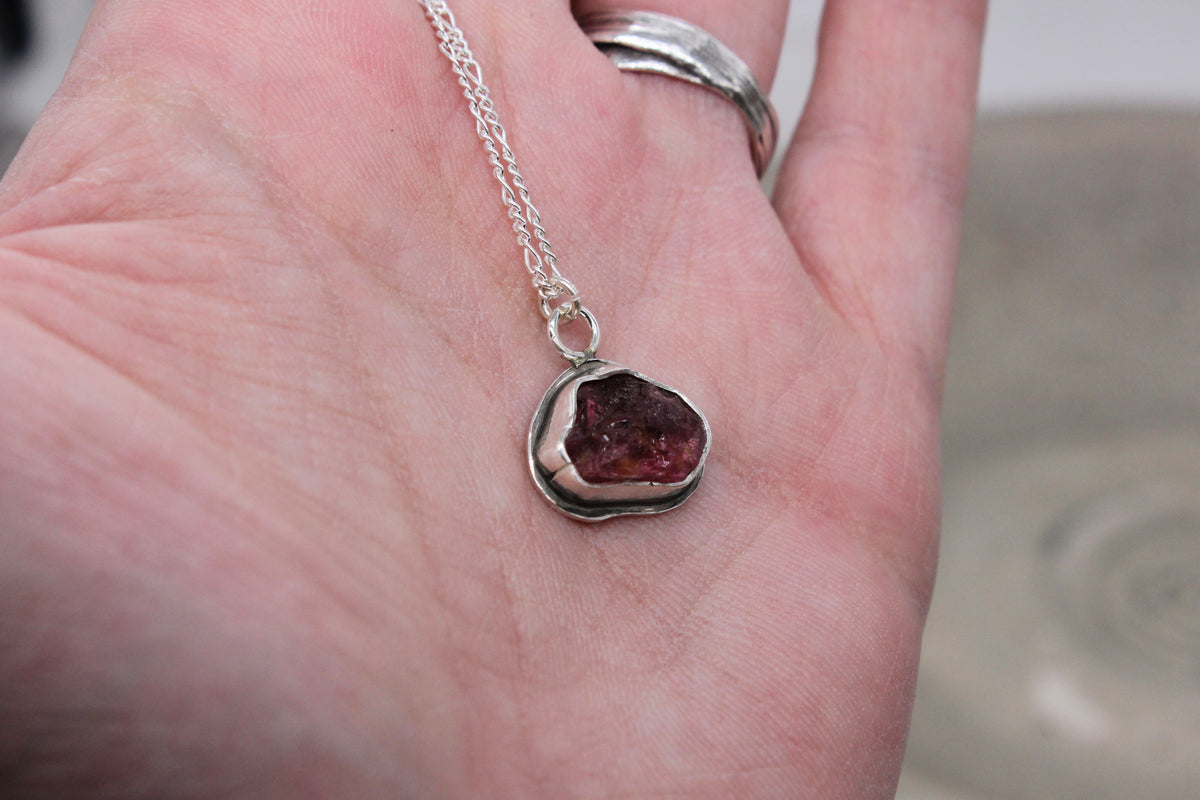 Natural tourmaline necklace