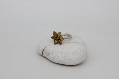 Sterling silver flower ring