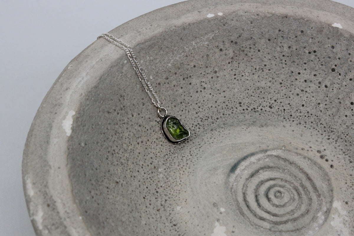 Natural peridot necklace