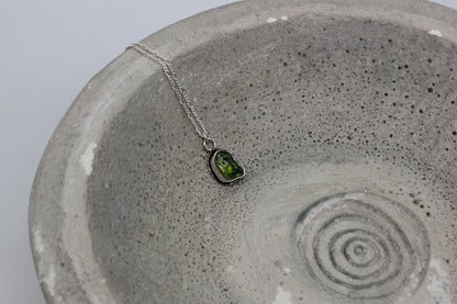 Natural peridot necklace