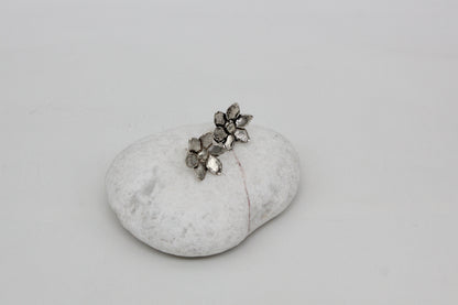 Handmade sterling silver flowers