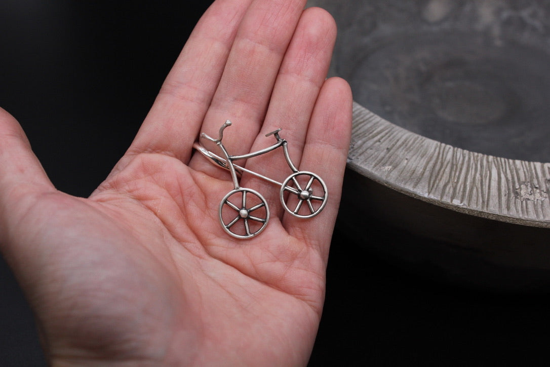 Bicycle brooch