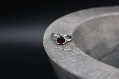 One of a kind garnet ring