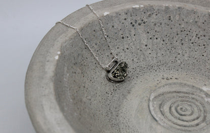Natural pyrite necklace