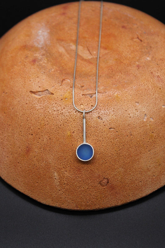 Blue round shape pendant