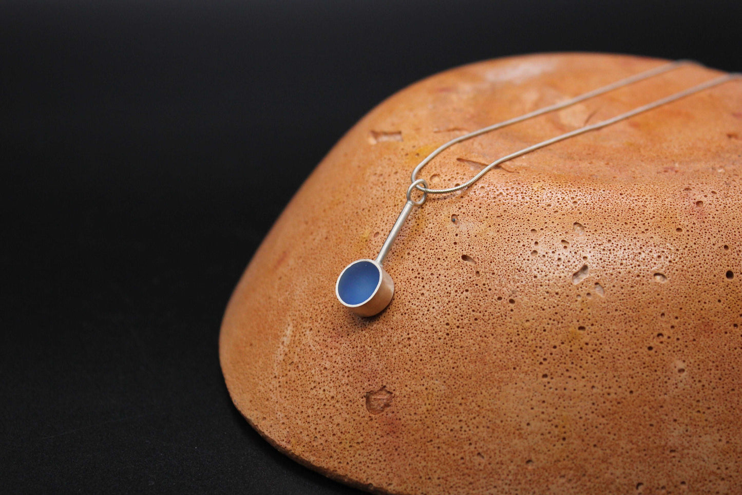 Blue round shape pendant