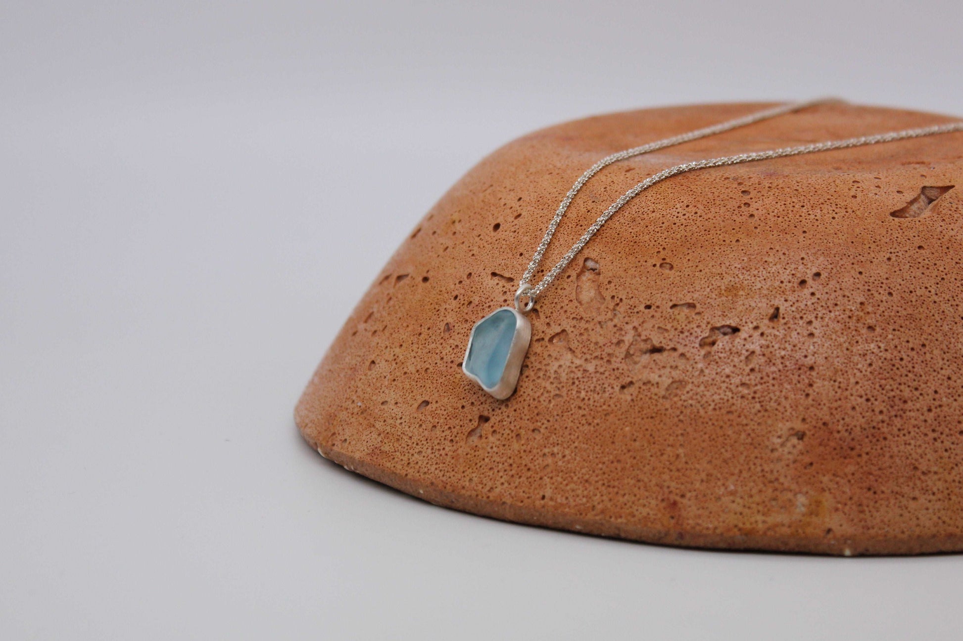 One of a kind raw topaz necklace