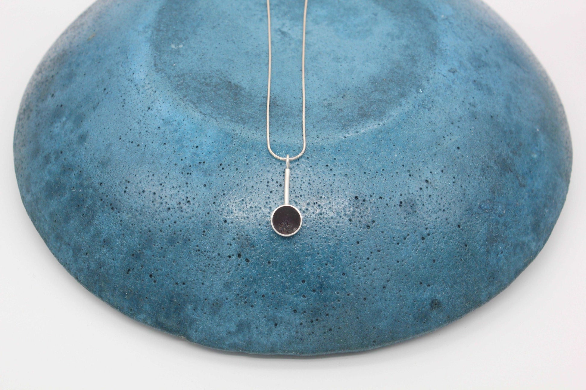 Black round shape pendant