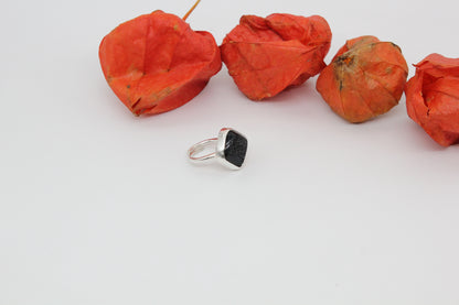 One of a kind druzzy agate ring